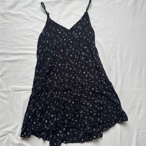 Urban Outfitters Black Floral Mini Dress